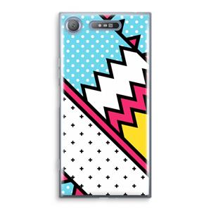 CaseCompany Pop Art #2: Sony Xperia XZ1 Transparant Hoesje