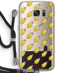 CaseCompany Waterijsjes: Samsung Galaxy S7 Transparant Hoesje met koord