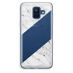 CaseCompany Biggest stripe: Samsung Galaxy A6 (2018) Transparant Hoesje