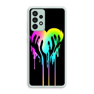 CaseCompany Hold My Heart: Samsung Galaxy A52s 5G Transparant Hoesje