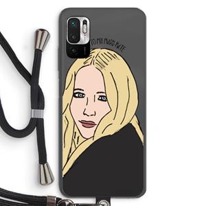 CaseCompany Mary Kate: Xiaomi Redmi Note 10 5G Transparant Hoesje met koord
