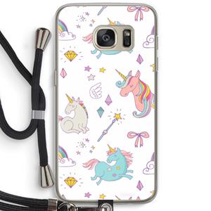 CaseCompany Fantasiewereld: Samsung Galaxy S7 Transparant Hoesje met koord