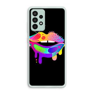 CaseCompany Lip Palette: Samsung Galaxy A52s 5G Transparant Hoesje