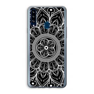 CaseCompany Roses Are Red: Samsung Galaxy A20s Transparant Hoesje