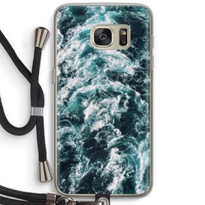 CaseCompany Zee golf: Samsung Galaxy S7 Transparant Hoesje met koord