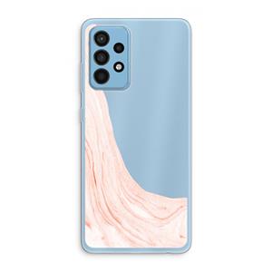 CaseCompany Peach bath: Samsung Galaxy A52 Transparant Hoesje