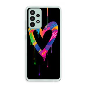 CaseCompany Melts My Heart: Samsung Galaxy A52s 5G Transparant Hoesje