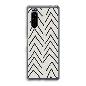 CaseCompany Marrakech Arrows: Sony Xperia 5 Transparant Hoesje