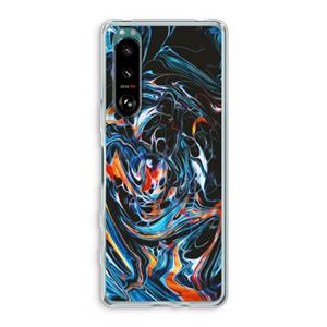 CaseCompany Black Unicorn: Sony Xperia 5 III Transparant Hoesje