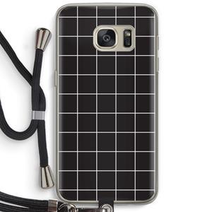 CaseCompany Rooster 2: Samsung Galaxy S7 Transparant Hoesje met koord