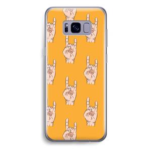 CaseCompany Rock: Samsung Galaxy S8 Plus Transparant Hoesje