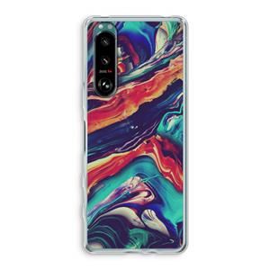 CaseCompany Chameleon Sun: Sony Xperia 5 III Transparant Hoesje