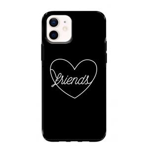 CaseCompany Friends heart black: iPhone 12 mini Tough Case