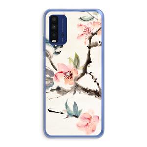 CaseCompany Japanse bloemen: Xiaomi Redmi 9T Transparant Hoesje