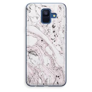 CaseCompany Mengelmoes: Samsung Galaxy A6 (2018) Transparant Hoesje