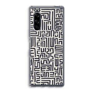CaseCompany Moroccan Print: Sony Xperia 5 Transparant Hoesje