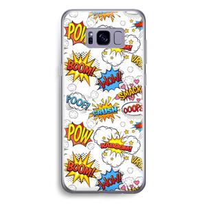 CaseCompany Pow Smack: Samsung Galaxy S8 Plus Transparant Hoesje