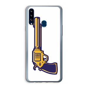 CaseCompany Pew Pew Pew: Samsung Galaxy A20s Transparant Hoesje