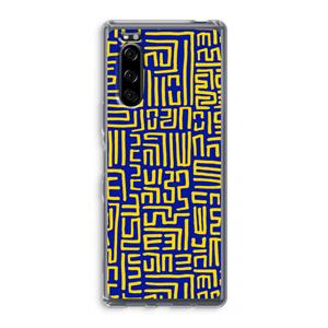 CaseCompany Majorelle Blue Print: Sony Xperia 5 Transparant Hoesje