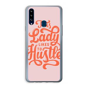 CaseCompany Hustle Lady: Samsung Galaxy A20s Transparant Hoesje
