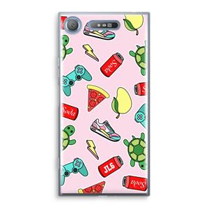 CaseCompany Things Jamie Loves: Sony Xperia XZ1 Transparant Hoesje