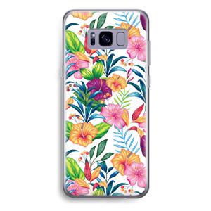 CaseCompany Tropisch 2: Samsung Galaxy S8 Plus Transparant Hoesje