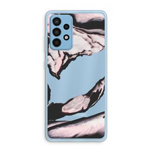 CaseCompany Roze stroom: Samsung Galaxy A52 Transparant Hoesje