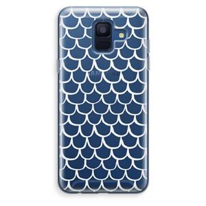 CaseCompany Dakpannetjes: Samsung Galaxy A6 (2018) Transparant Hoesje