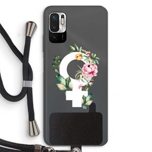 CaseCompany Venus: Xiaomi Redmi Note 10 5G Transparant Hoesje met koord