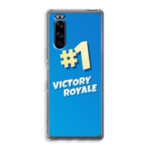 CaseCompany Victory Royale: Sony Xperia 5 Transparant Hoesje