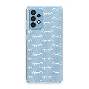 CaseCompany Wimpers: Samsung Galaxy A52 Transparant Hoesje