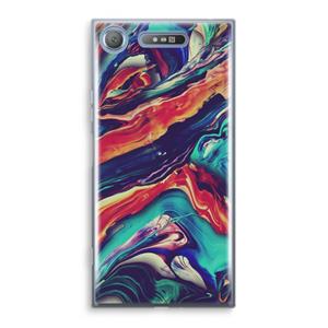 CaseCompany Chameleon Sun: Sony Xperia XZ1 Transparant Hoesje