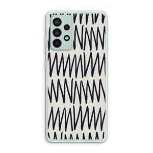 CaseCompany Marrakech Zigzag: Samsung Galaxy A52s 5G Transparant Hoesje