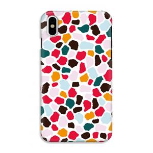 CaseCompany Colored Giraffe: iPhone X Tough Case