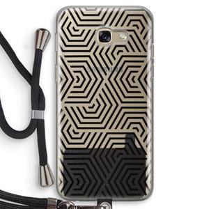 CaseCompany Magic pattern: Samsung Galaxy A5 (2017) Transparant Hoesje met koord