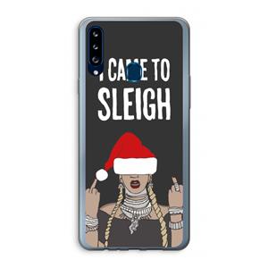 CaseCompany Came To Sleigh: Samsung Galaxy A20s Transparant Hoesje