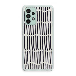 CaseCompany Moroccan stripes: Samsung Galaxy A52s 5G Transparant Hoesje