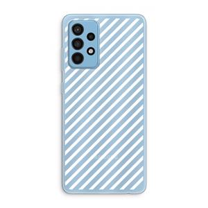CaseCompany Strepen zwart-wit: Samsung Galaxy A52 Transparant Hoesje