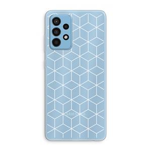 CaseCompany Zwart-witte kubussen: Samsung Galaxy A52 Transparant Hoesje