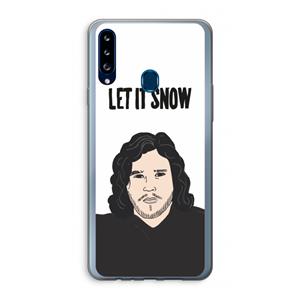 CaseCompany Let It Snow: Samsung Galaxy A20s Transparant Hoesje