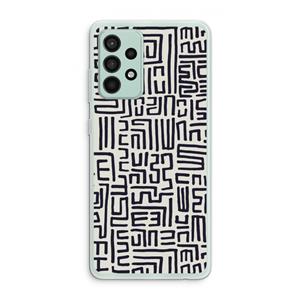 CaseCompany Moroccan Print: Samsung Galaxy A52s 5G Transparant Hoesje