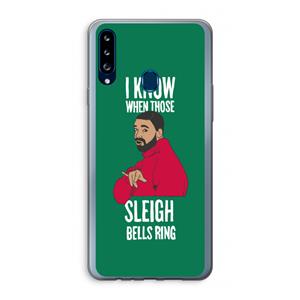 CaseCompany Sleigh Bells Ring: Samsung Galaxy A20s Transparant Hoesje