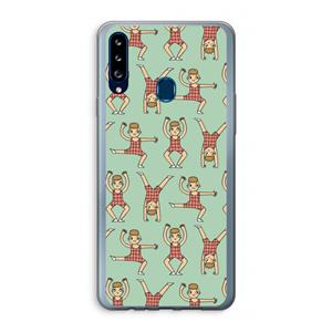 CaseCompany Gymboys: Samsung Galaxy A20s Transparant Hoesje