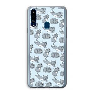 CaseCompany Poezen: Samsung Galaxy A20s Transparant Hoesje