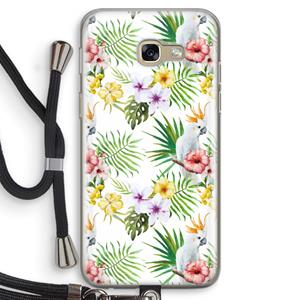 CaseCompany Gele kuif: Samsung Galaxy A5 (2017) Transparant Hoesje met koord