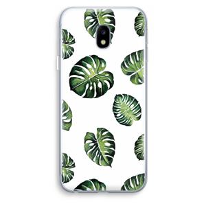 CaseCompany Tropische bladeren: Samsung Galaxy J3 (2017) Transparant Hoesje