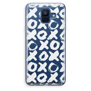 CaseCompany XOXO: Samsung Galaxy A6 (2018) Transparant Hoesje