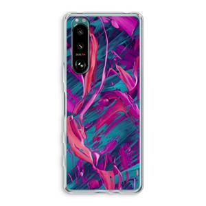 CaseCompany Pink Clouds: Sony Xperia 5 III Transparant Hoesje