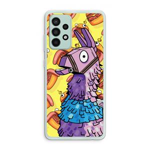 CaseCompany Loot Burger: Samsung Galaxy A52s 5G Transparant Hoesje