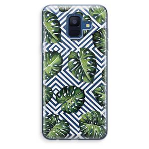 CaseCompany Geometrische jungle: Samsung Galaxy A6 (2018) Transparant Hoesje